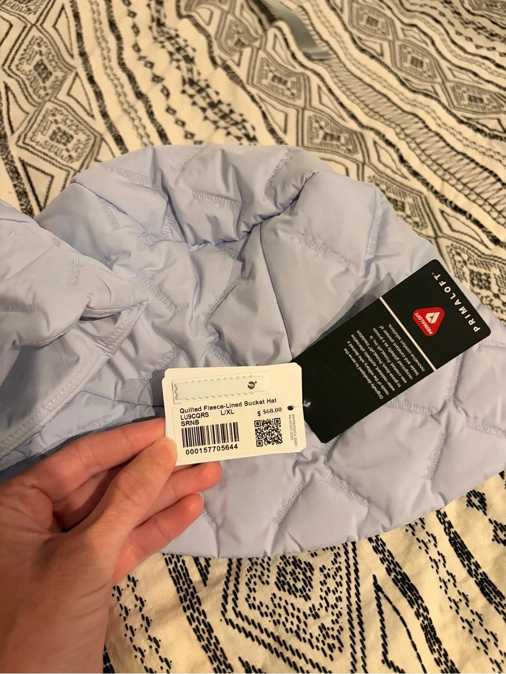 lululemon athletica Quilted Fleece-Lined Bucket Hat in Light Lavender